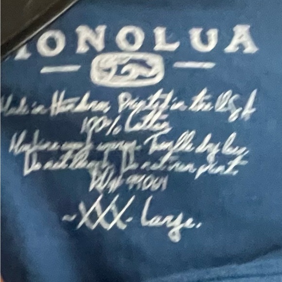 Shomolus Surf Co. Tee Shirt Crew neck Island Hawaii Graphic Blue 3xL - Picture 4 of 10